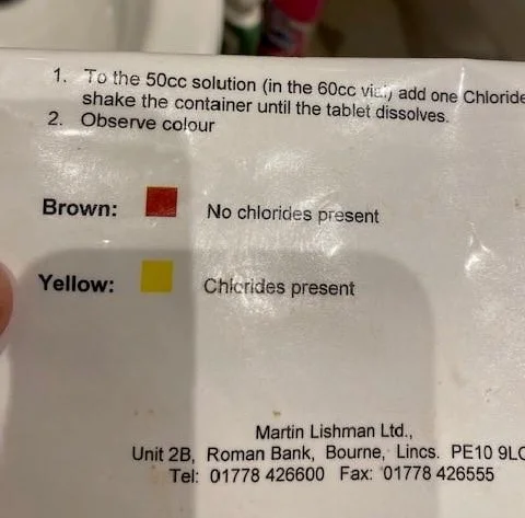 test methodology for chlorides
