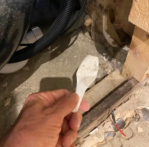 wall plaster sample for salt test